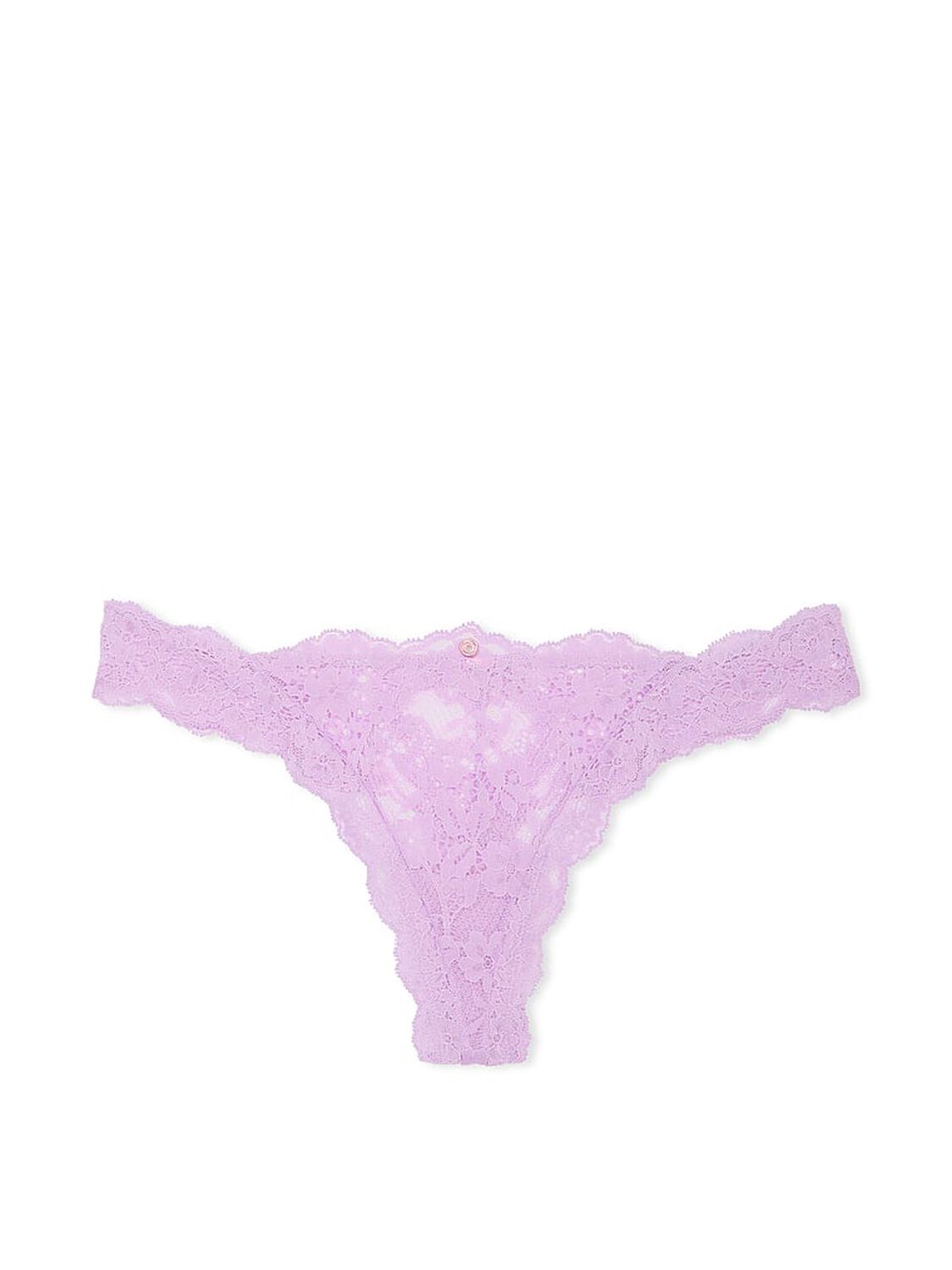 vs Dream Angels Lace Thong Panty Silky Lilac 3 of 4 
