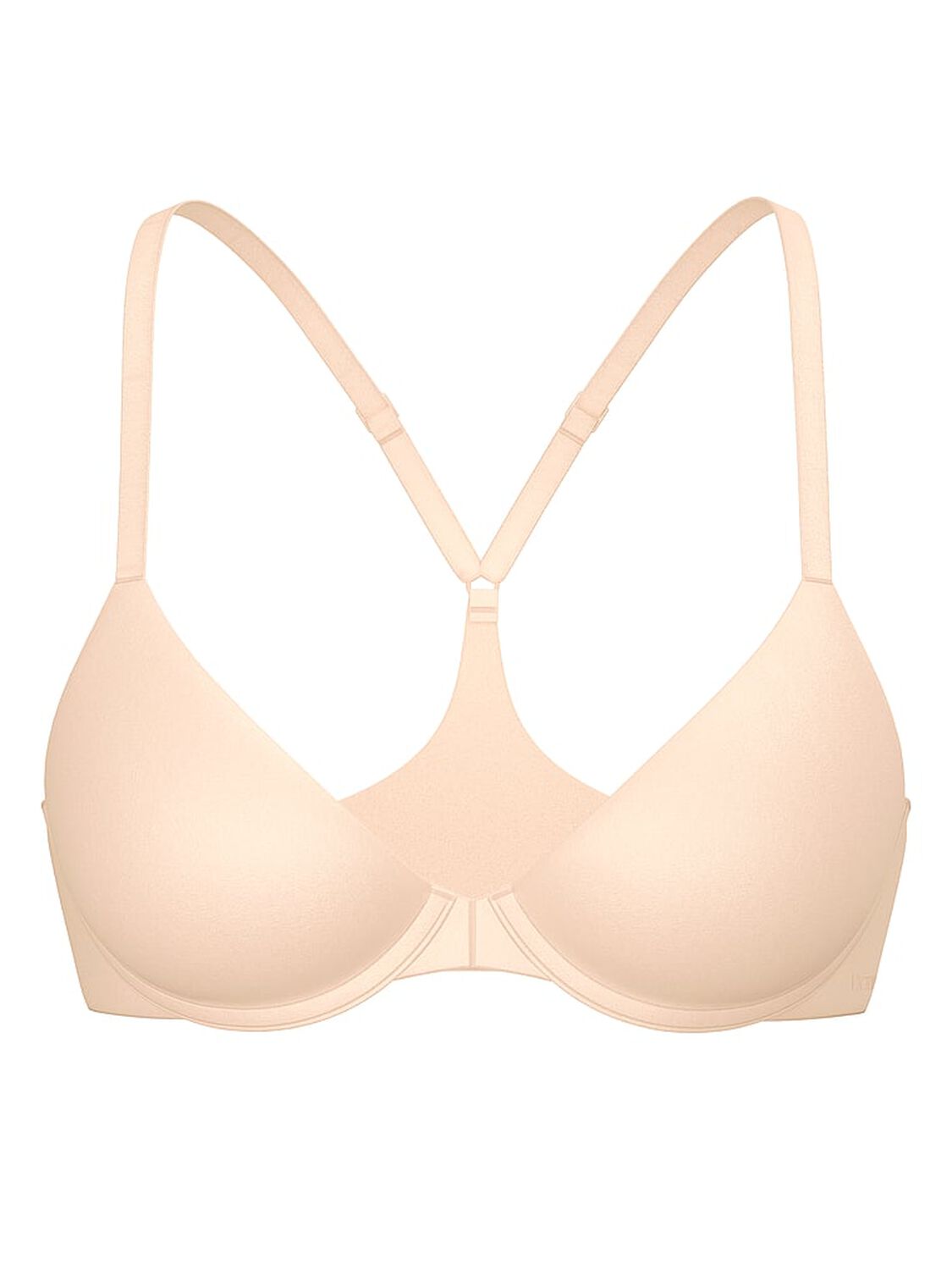 vs Body By Victoria Secret Front-Close Ultra Lightly Lined Racerback Demi Bra Marzipan 3 of 3 