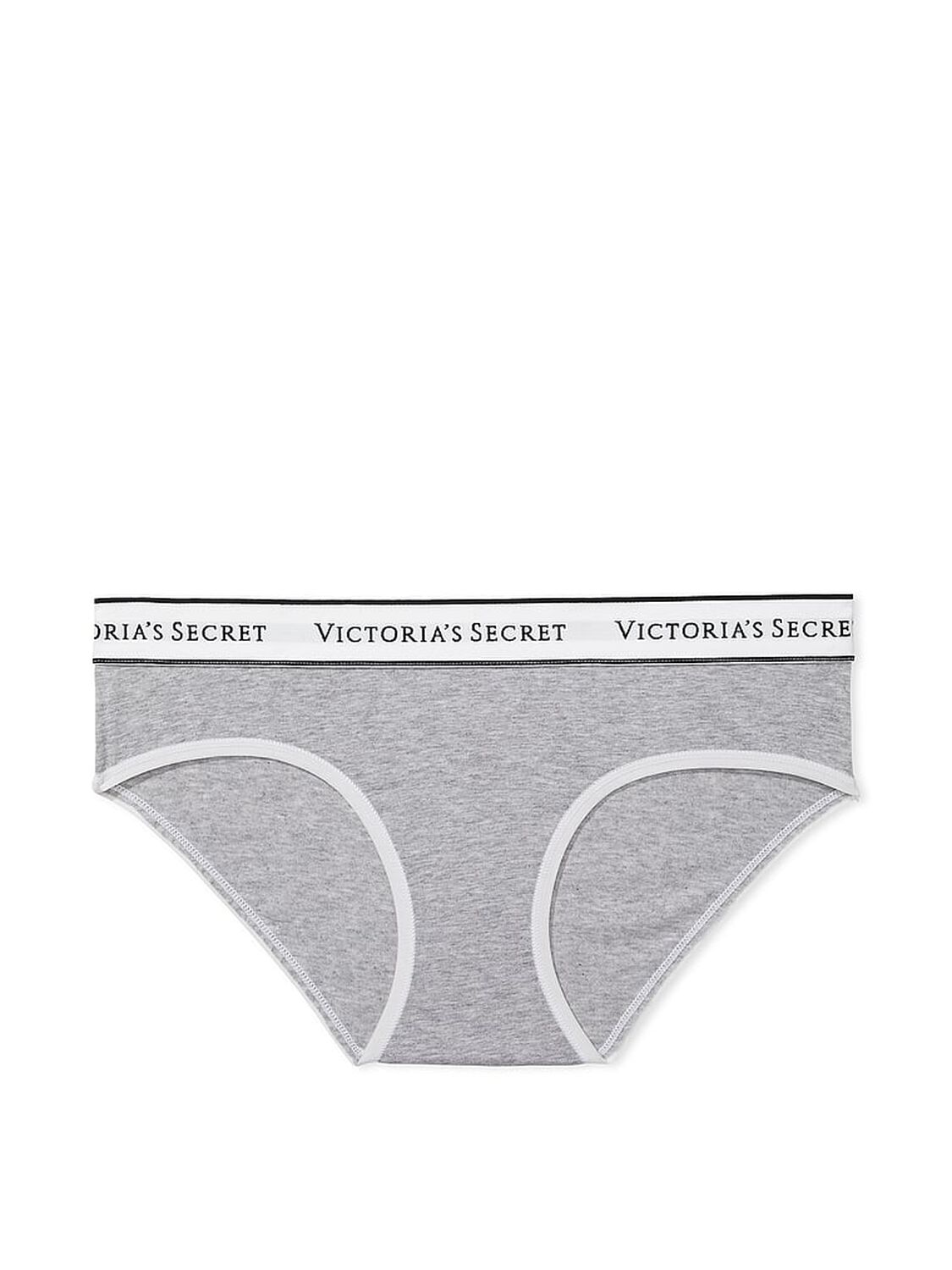 vs Cotton Logo Cotton Hiphugger Panty Heather Gray 3 of 3 