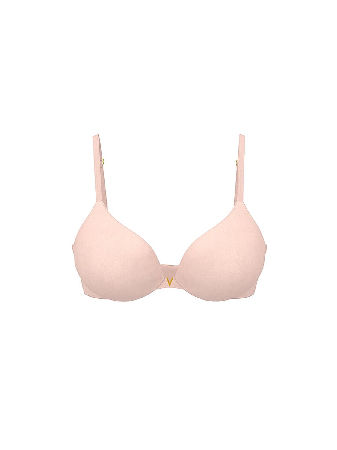 vs Love Cloud Smooth Lightly Lined Plunge Demi Bra Purest Pink 3 of 3 