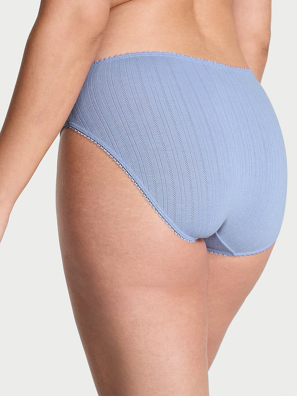 vs Victoria's Secret Stretch Pointelle High-Leg Brief Panty Light Lavender 2 of 2 