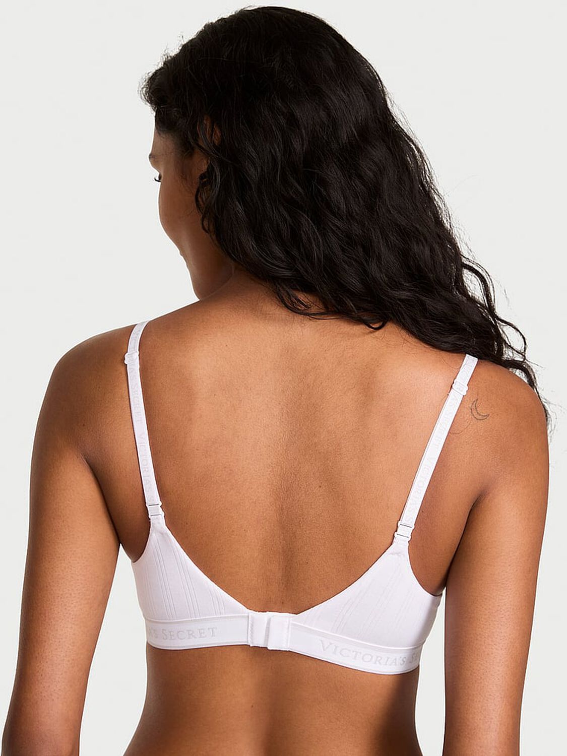 vs The T-Shirt Ultra-Fine Modal Lightly Lined Demi Bra Vs White 2 of 3 