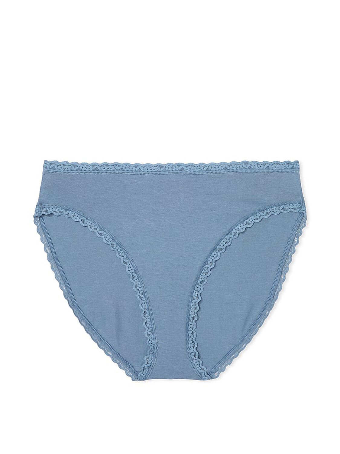 vs The Lacie Lace-Trim Cotton High-Leg Brief Panty Faded Denim 3 of 3 