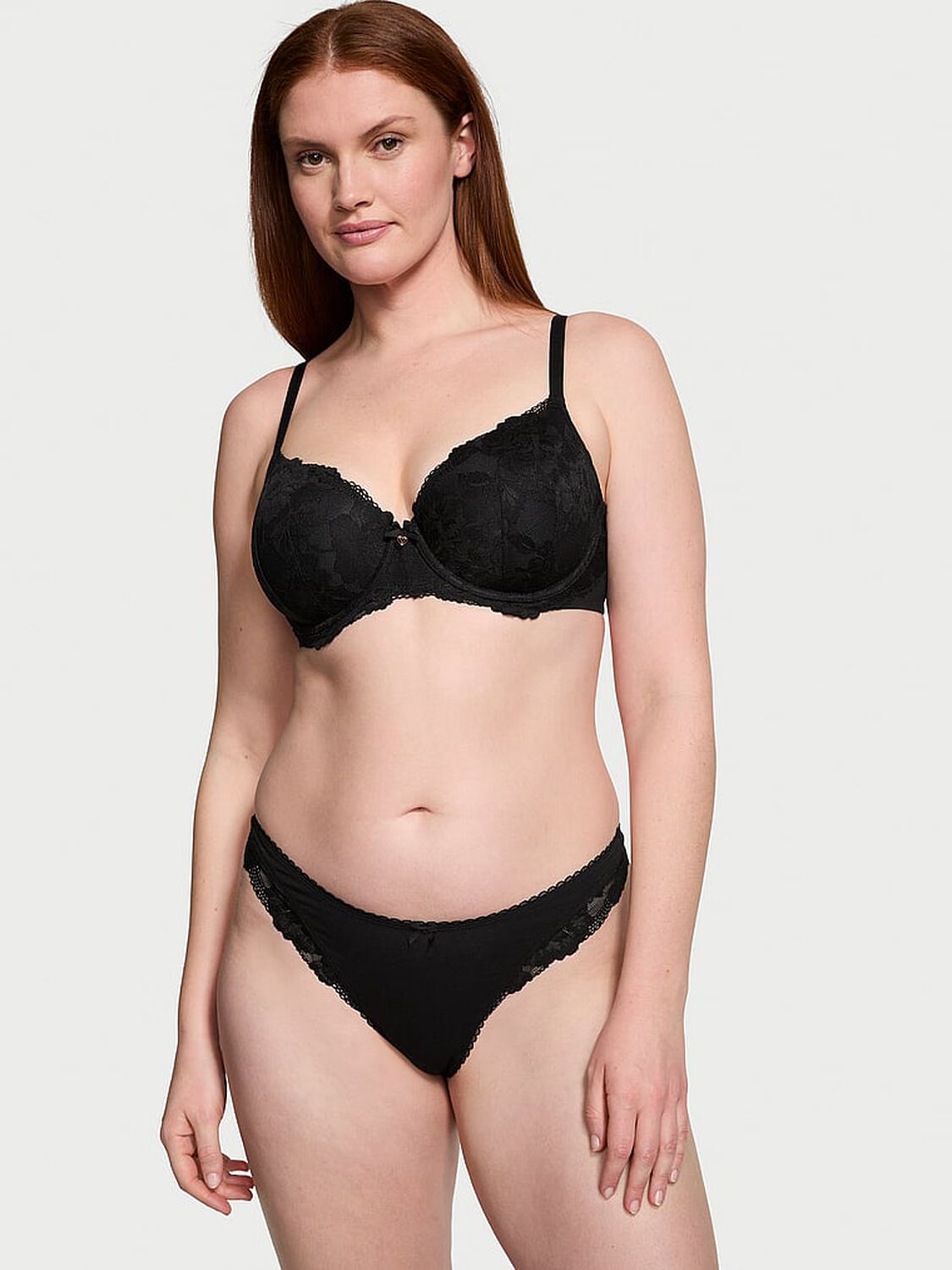 vs Body By Victoria Lightly Lined Lace-Cup Demi Bra 4 of 4 