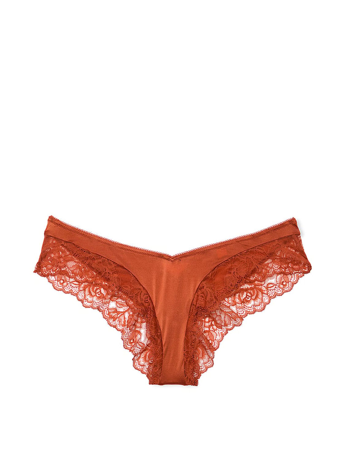 vs Very Sexy Rose Lace-Trim High-Leg Cheeky Panty Gingerbread 3 of 3 