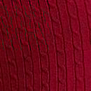 Luxe Cable-Knit Flare Lounge Pants, Red Lacquer, swatch