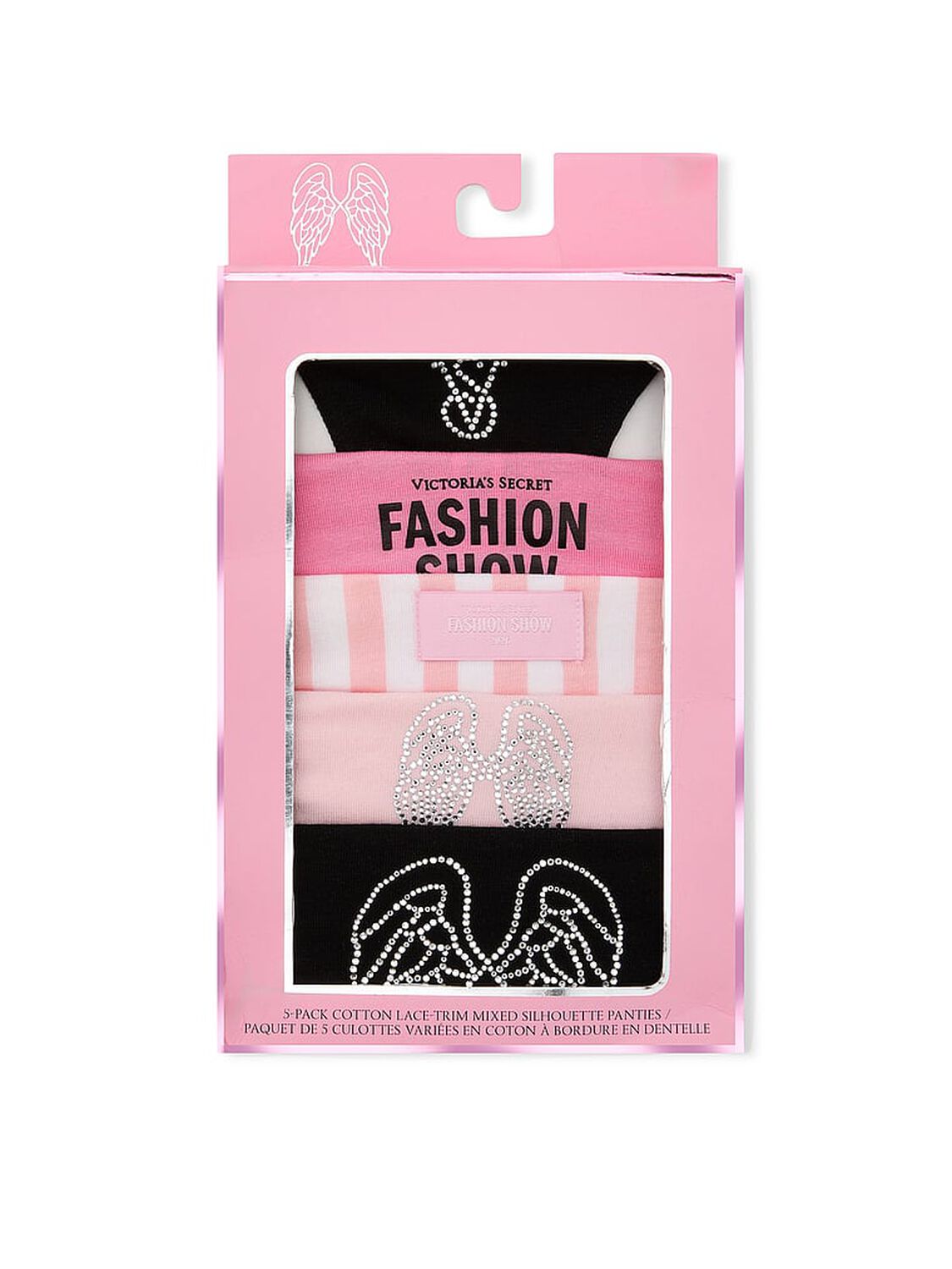 vs Victoria's Secret VSFS '26 5-Pack Cotton Lace-Trim Mixed Silhouette Panties Fashion Show Bundle 2 of 2 