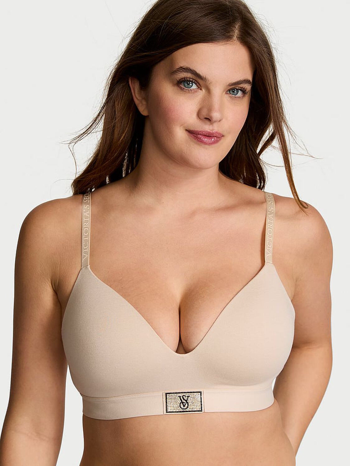 vs The T-Shirt Shine Patch Lightly Lined Wireless Bra 1 of 4 