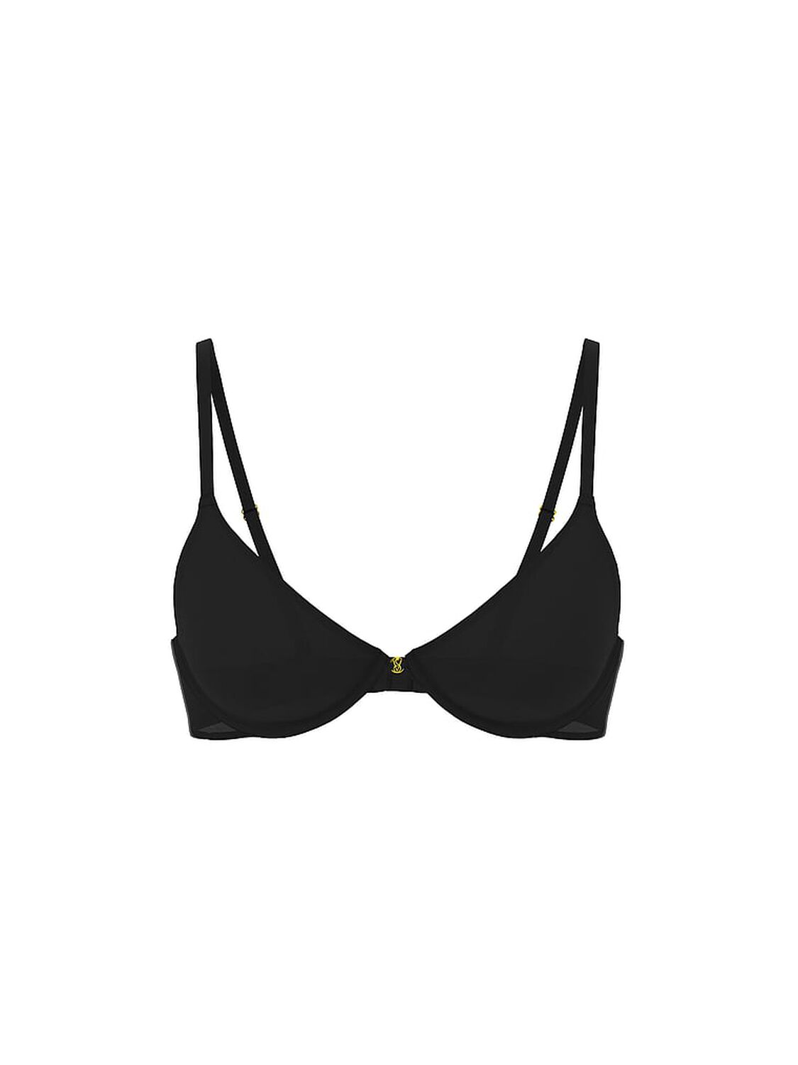 vs Very Sexy Smooth Unlined Low-Cut Demi Bra Jet Black 3 of 3 