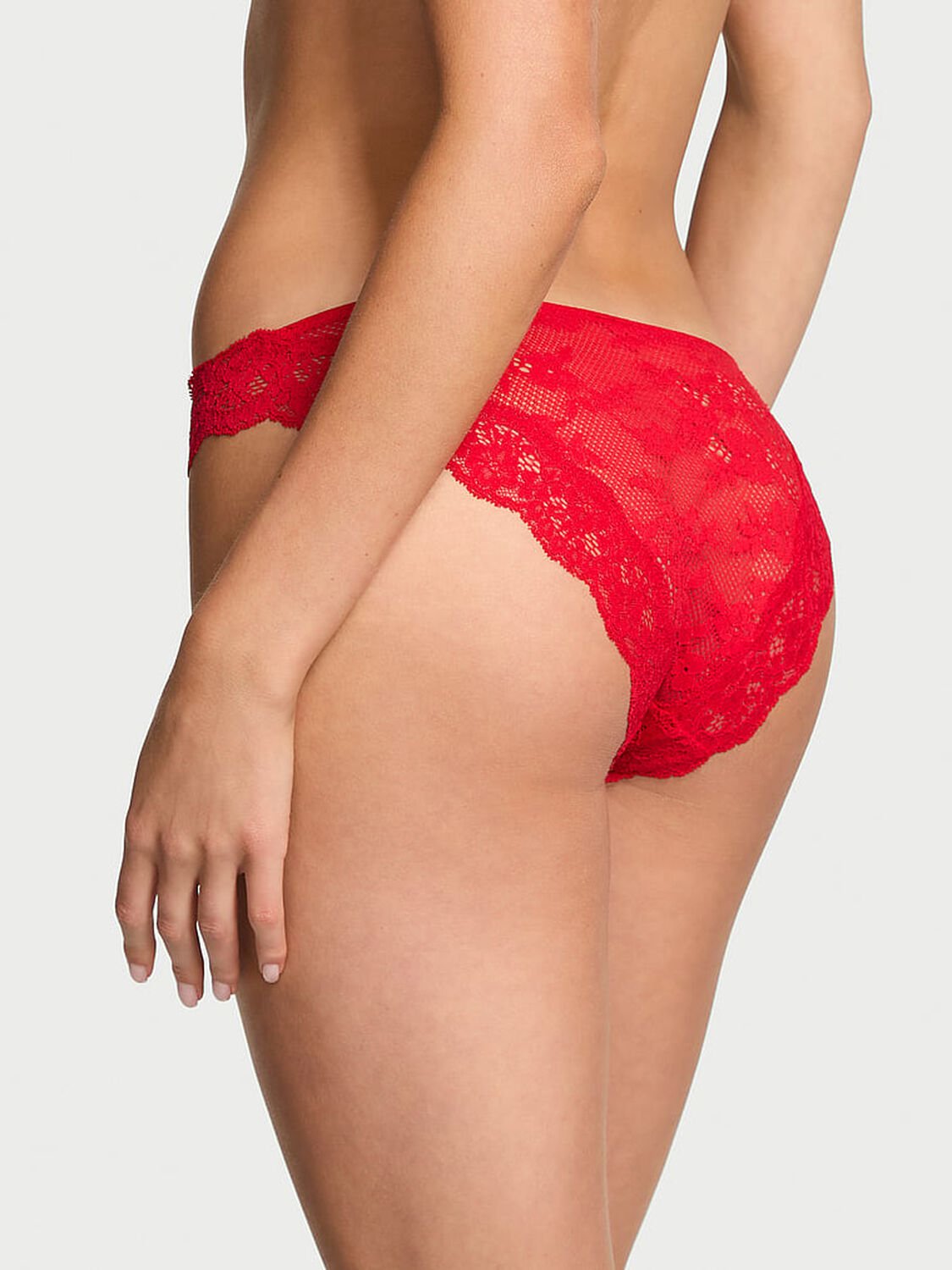 vs Dream Angels Lace Bikini Panty Bright Vermillion 2 of 3 