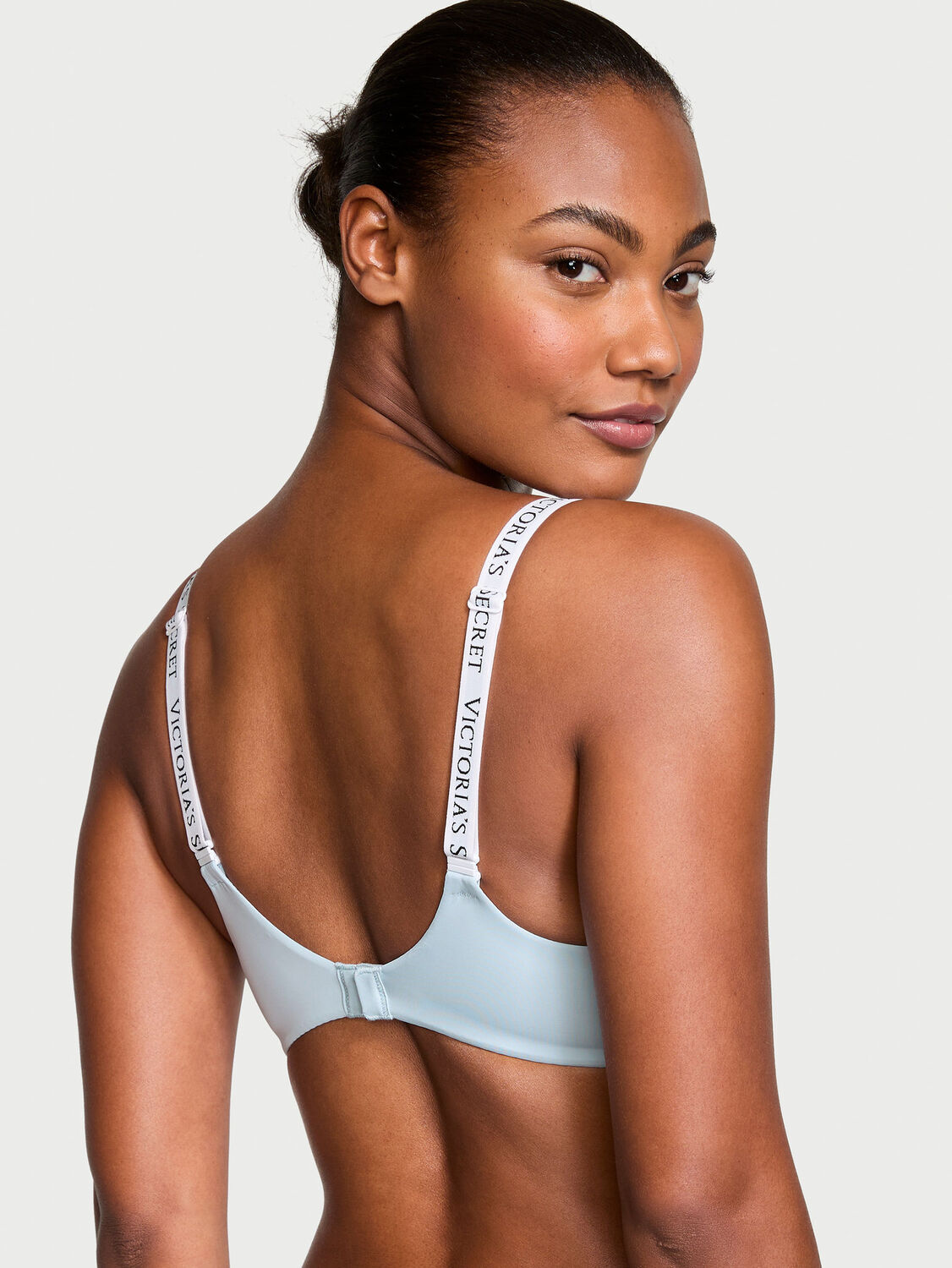 vs The T-Shirt Lightly Lined Demi Bra Luna Blue 2 of 3 