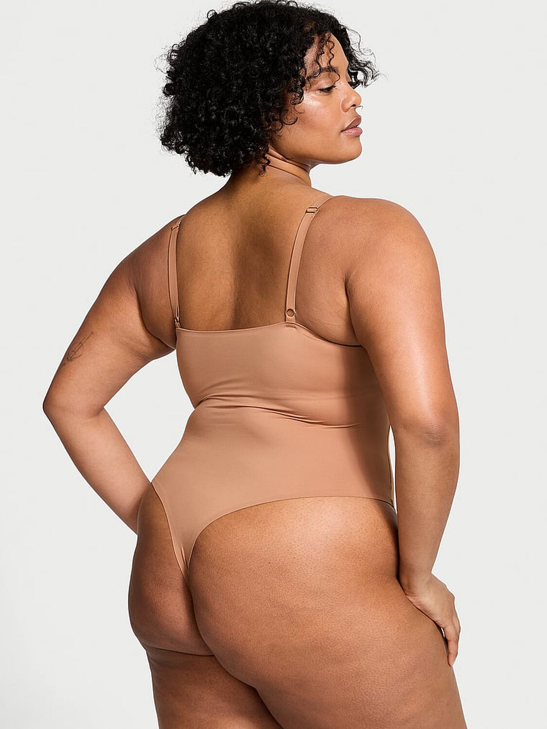 vs Victoria's Secret BODYWEAR by Victoria with FeatherSoft™ Innovation Lightly Lined Bodysuit Toffee 2 of 4 