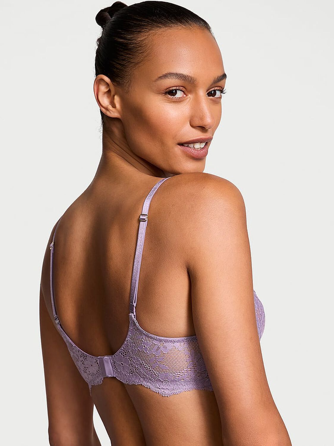 vs Dream Angels Wicked Unlined Lace Balconette Bra 2 of 4 