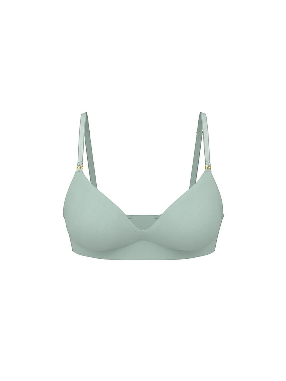 vs Dream Angels Smooth Wireless Push-Up Plunge Bra Mint Green 3 of 3 