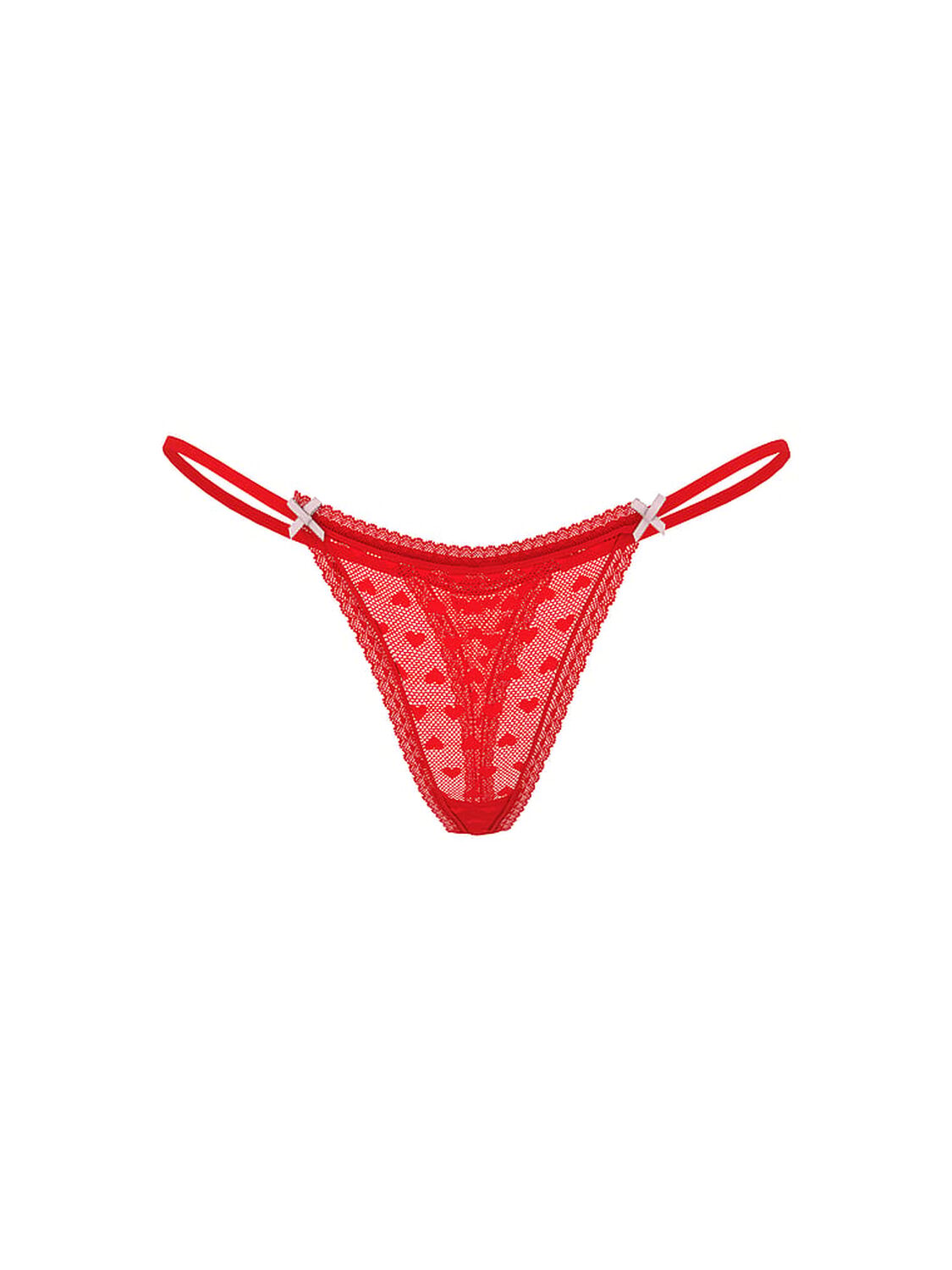 vs The Lacie Heart Lace String Thong Panty Lipstick 3 of 3 