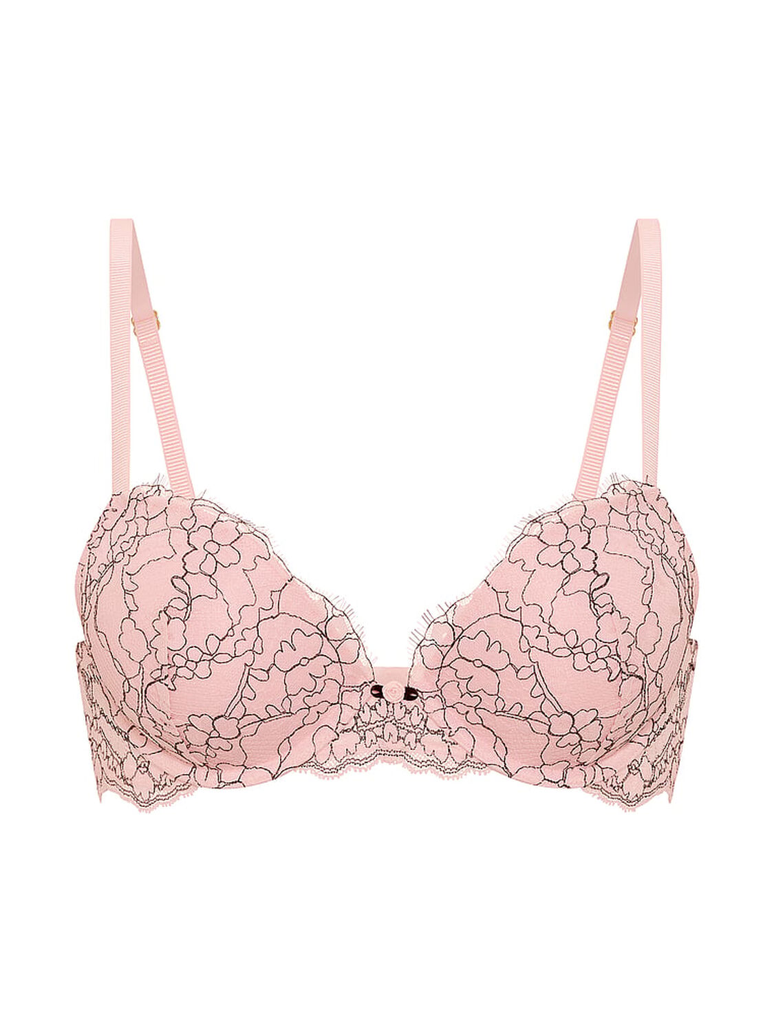 vs Dream Angels Lace Push-Up Bra Angel Pink 3 of 3 