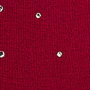 Stretch Cotton Sparkle High-Leg Scoop Thong Panty, Red Lacquer Mistletoe, swatch