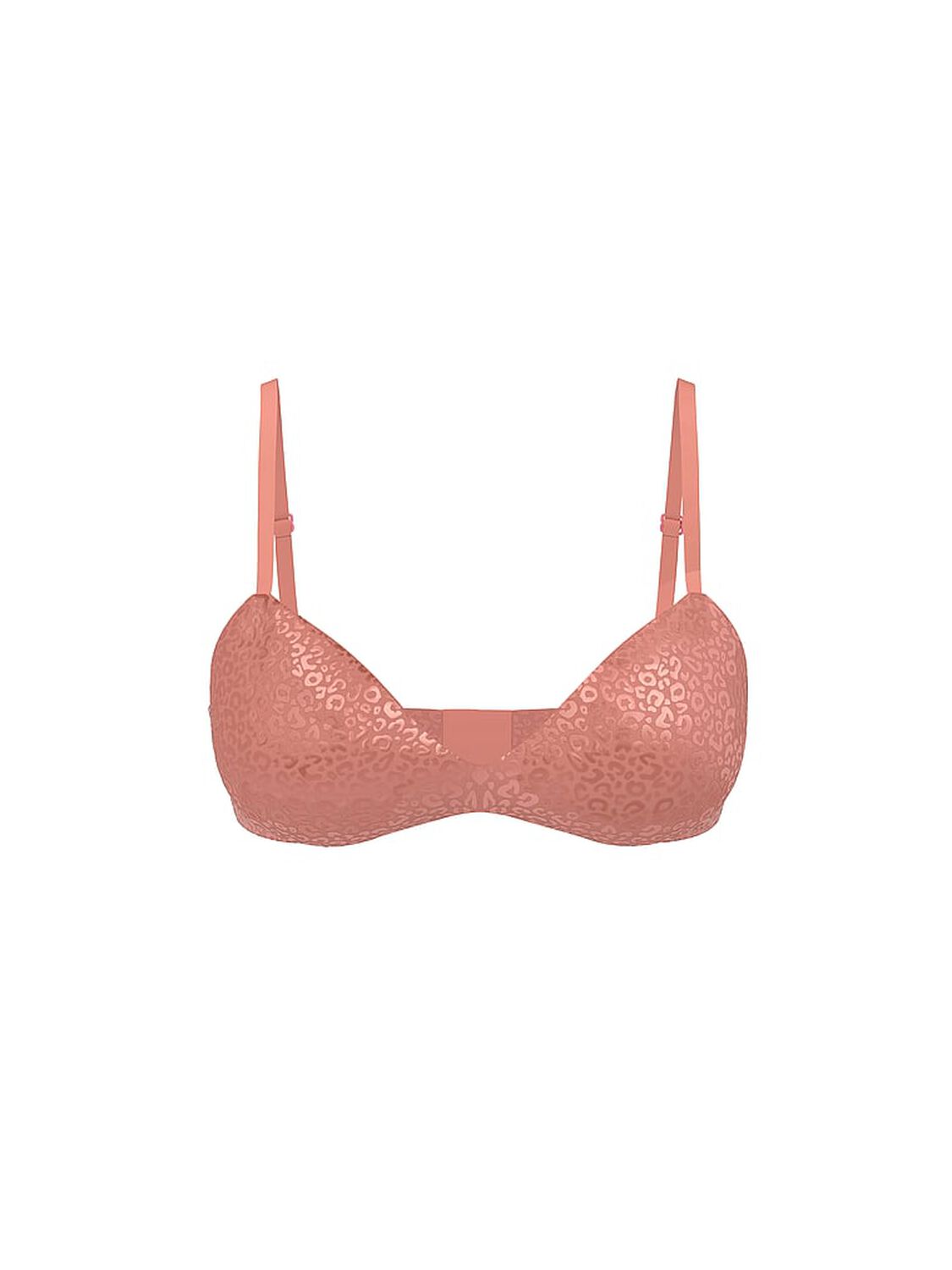 vs Body By Victoria FlexFactor Lightly Lined Plunge Demi Bra Desert Blush 2 of 5 