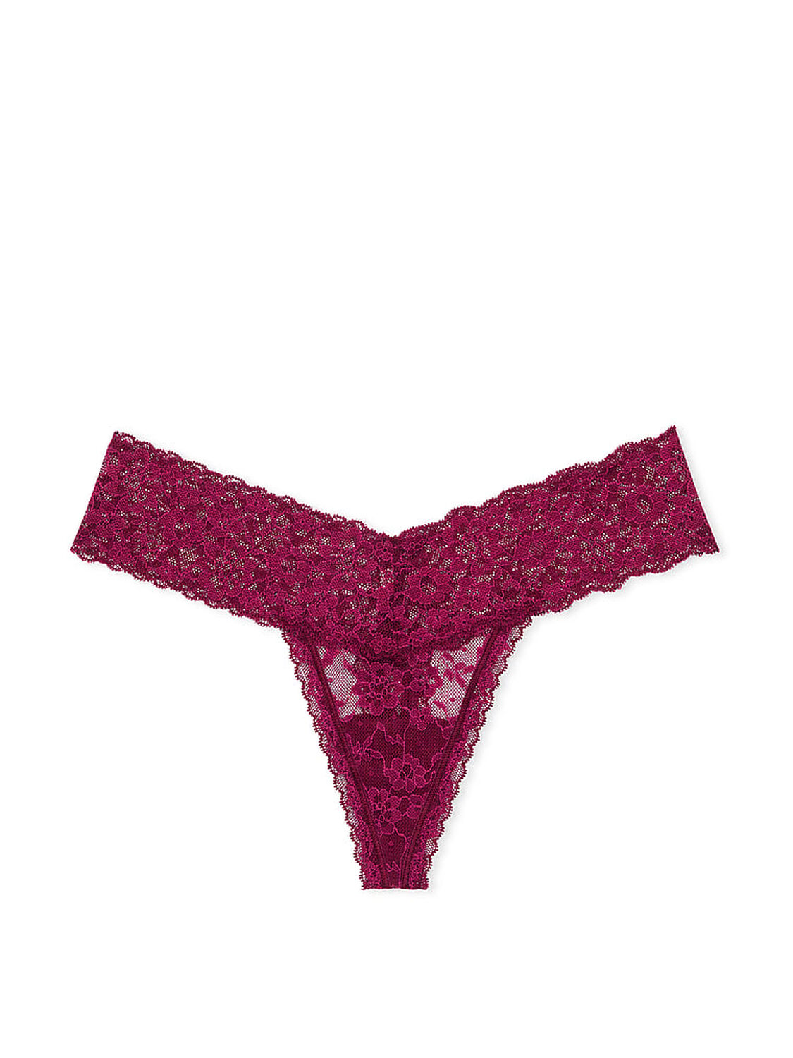 vs The Lacie Lace Thong Panty Plum Rouge 3 of 3 