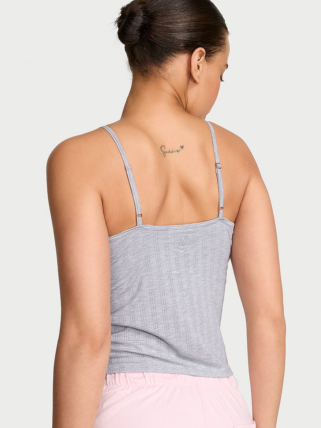 vs Victoria's Secret SoSoft&trade; Modal Ultra-Fine Cami Top Medium Heather Grey 2 of 3 