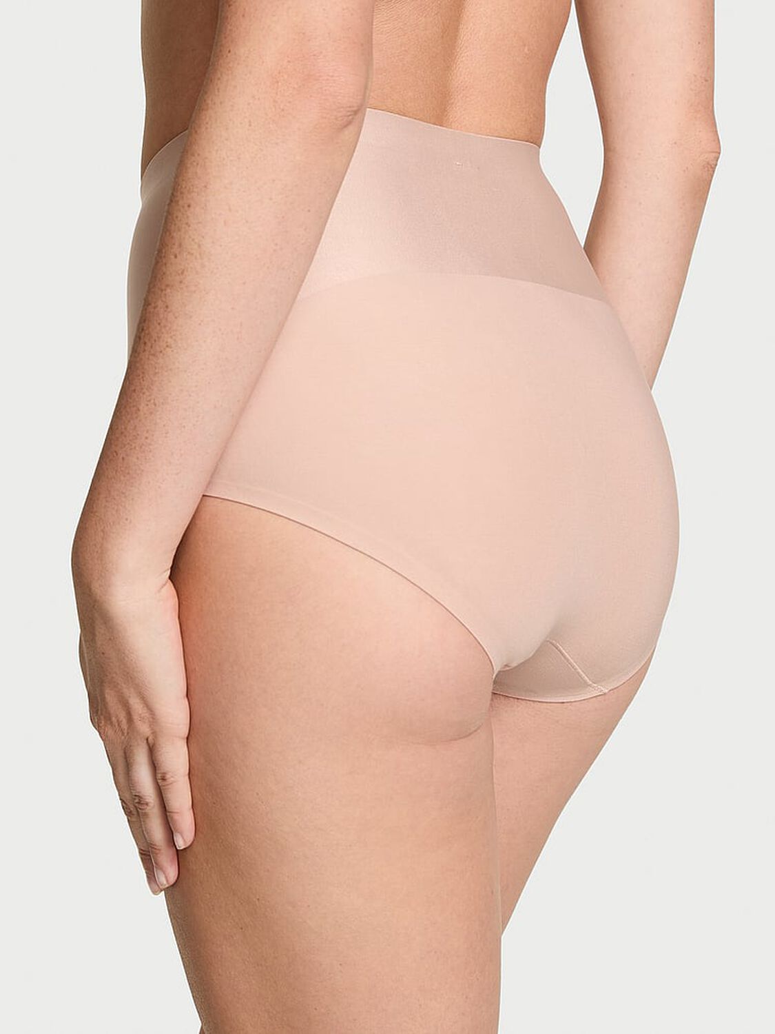 vs Body By Victoria Smoothing Shimmer Brief Panty Macaron 2 of 3 