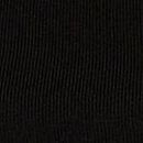 Stretch Cotton Fitted Boatneck Tee, Pure Black, swatch