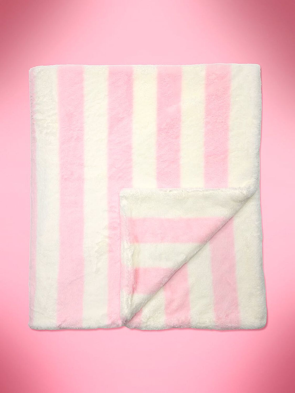 vs Victoria's Secret VSFS '26 Cozy Plush Blanket Heritage Stripe W/ Vsfs Patch 1 of 1 