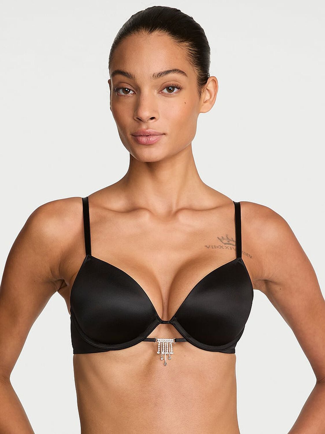 vs Very Sexy Angel Shine Push-Up Bra Black 1 of 4 