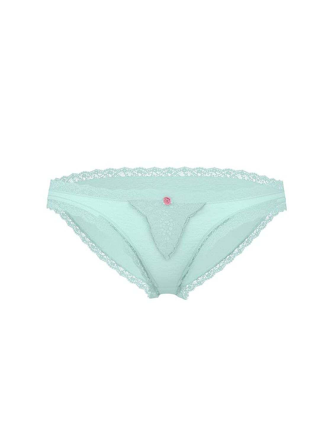 vs Dream Angels Lace-Trim Bikini Panty Canal Blue 3 of 3 