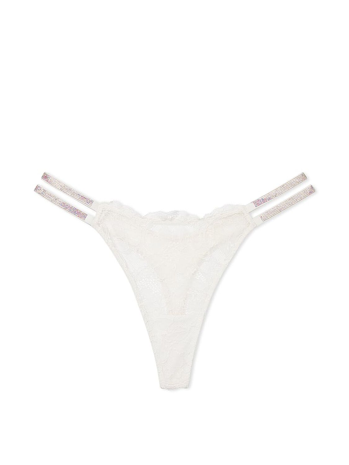 vs Very Sexy Double Shine Strap Lace Thong Panty 3 of 4 