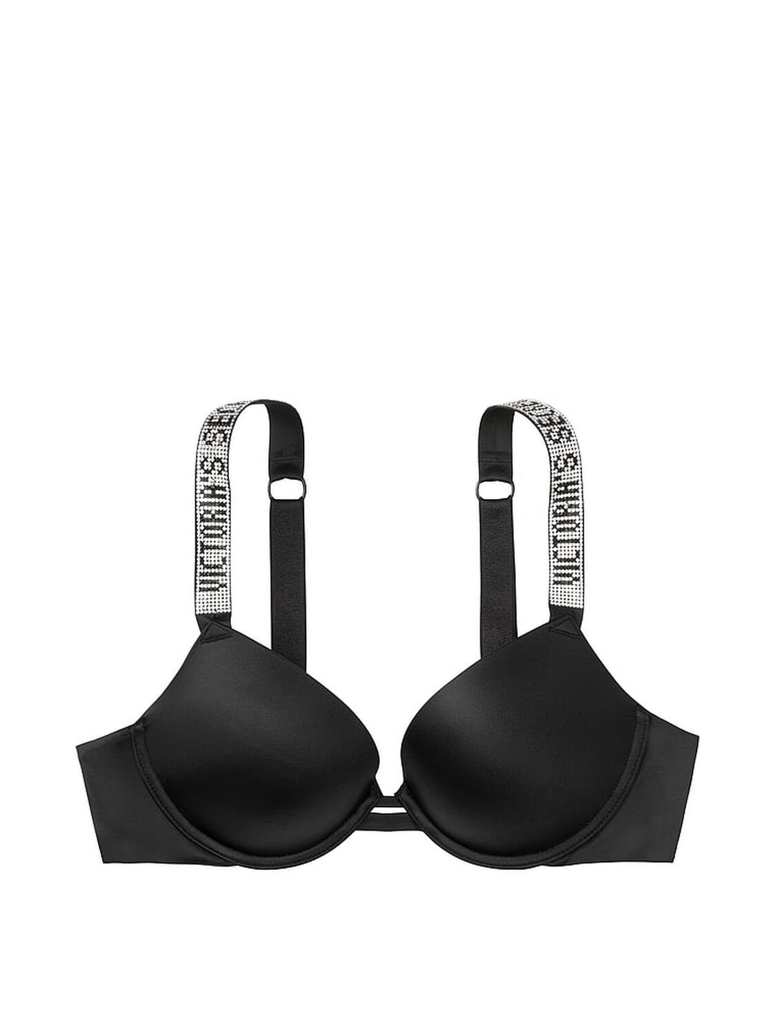 vs Very Sexy Shine Strap Push-Up Bra Black 3 of 4 