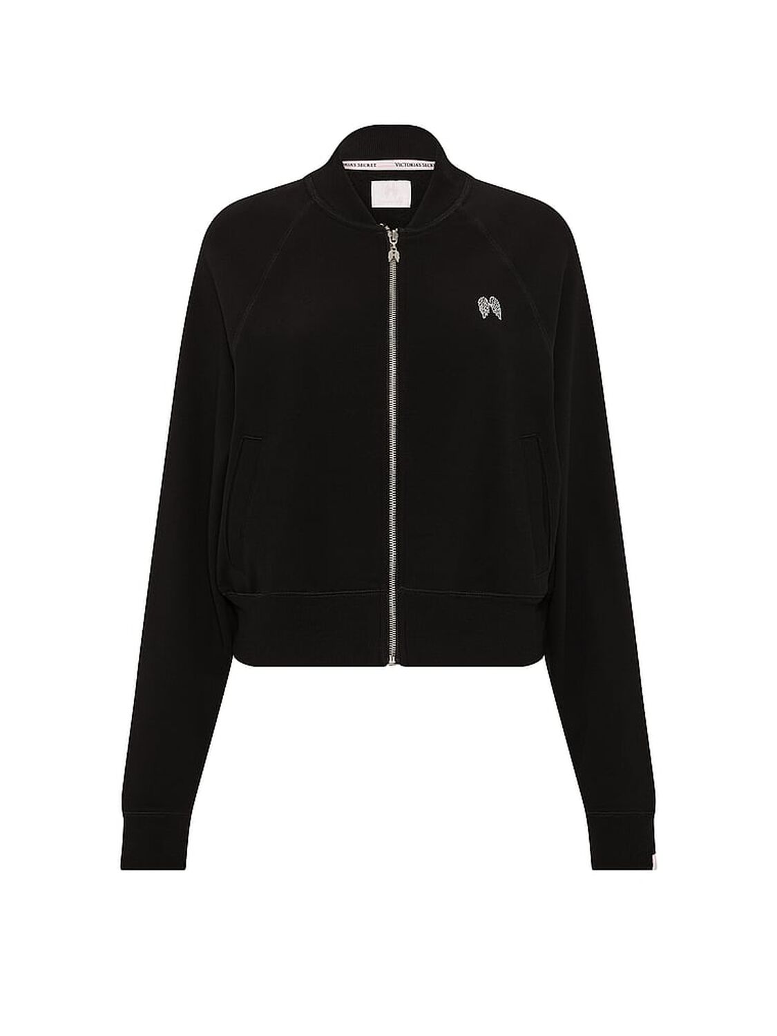 vs Angel Essentials Off-Duty Terry Bomber Jacket Black 3 of 3 