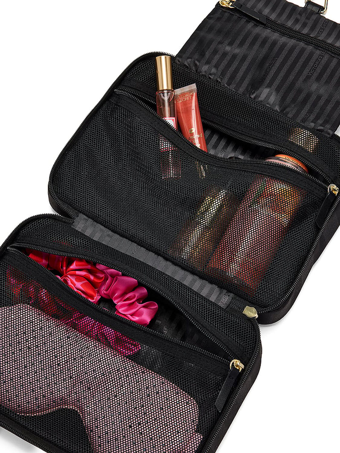 vs Victoria's Secret Travel Hanging Toiletry Bag Black 3 of 3 