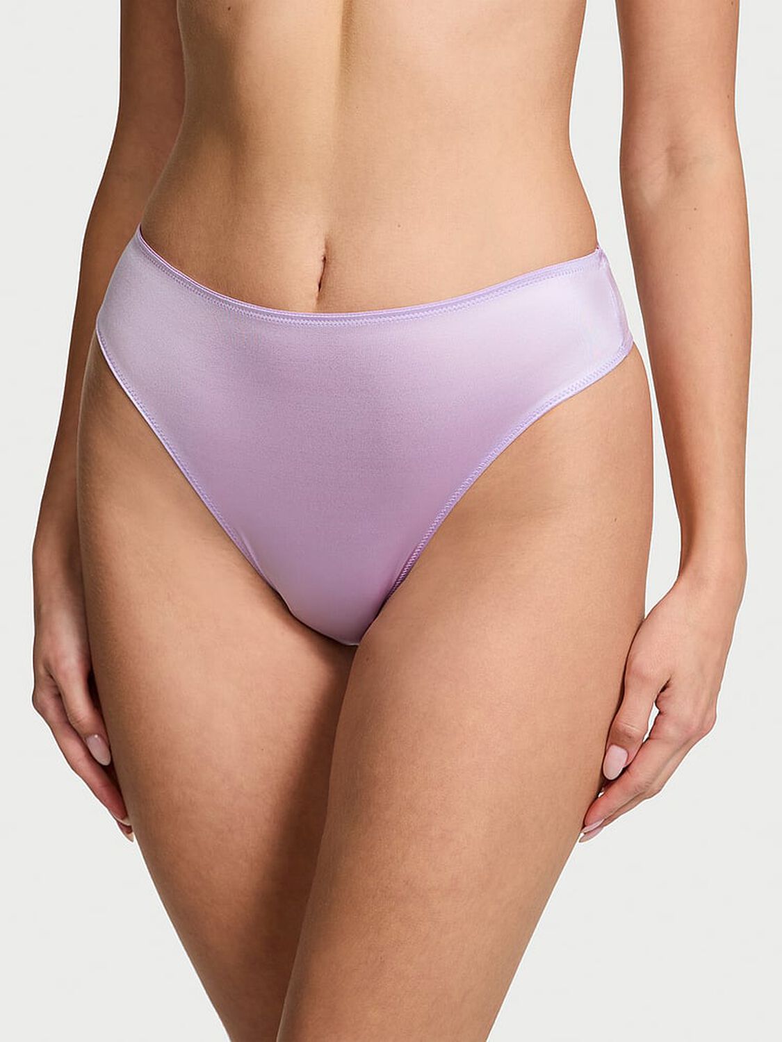 vs Very Sexy Smooth High-Waist Strappy-Back Thong Panty Charmed Violet 1 of 4 