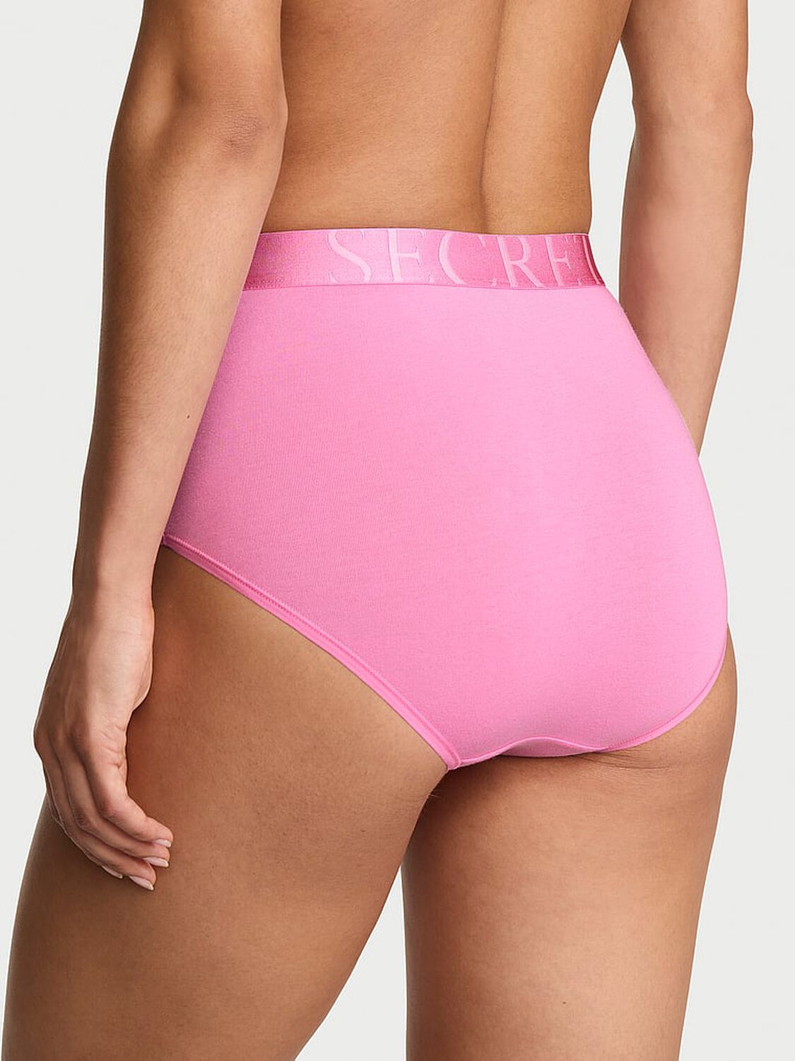 vs Cotton Exploded Logo Cotton Modern Brief Panty Pink Sugar 2 of 3 