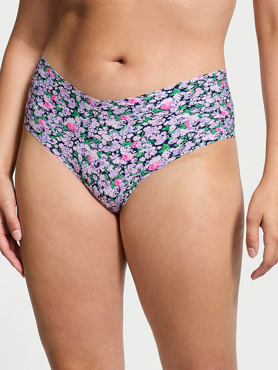 vs No-Show No-Show Cheeky Panty Ensign Navy Ditsy Floral 1 of 3 