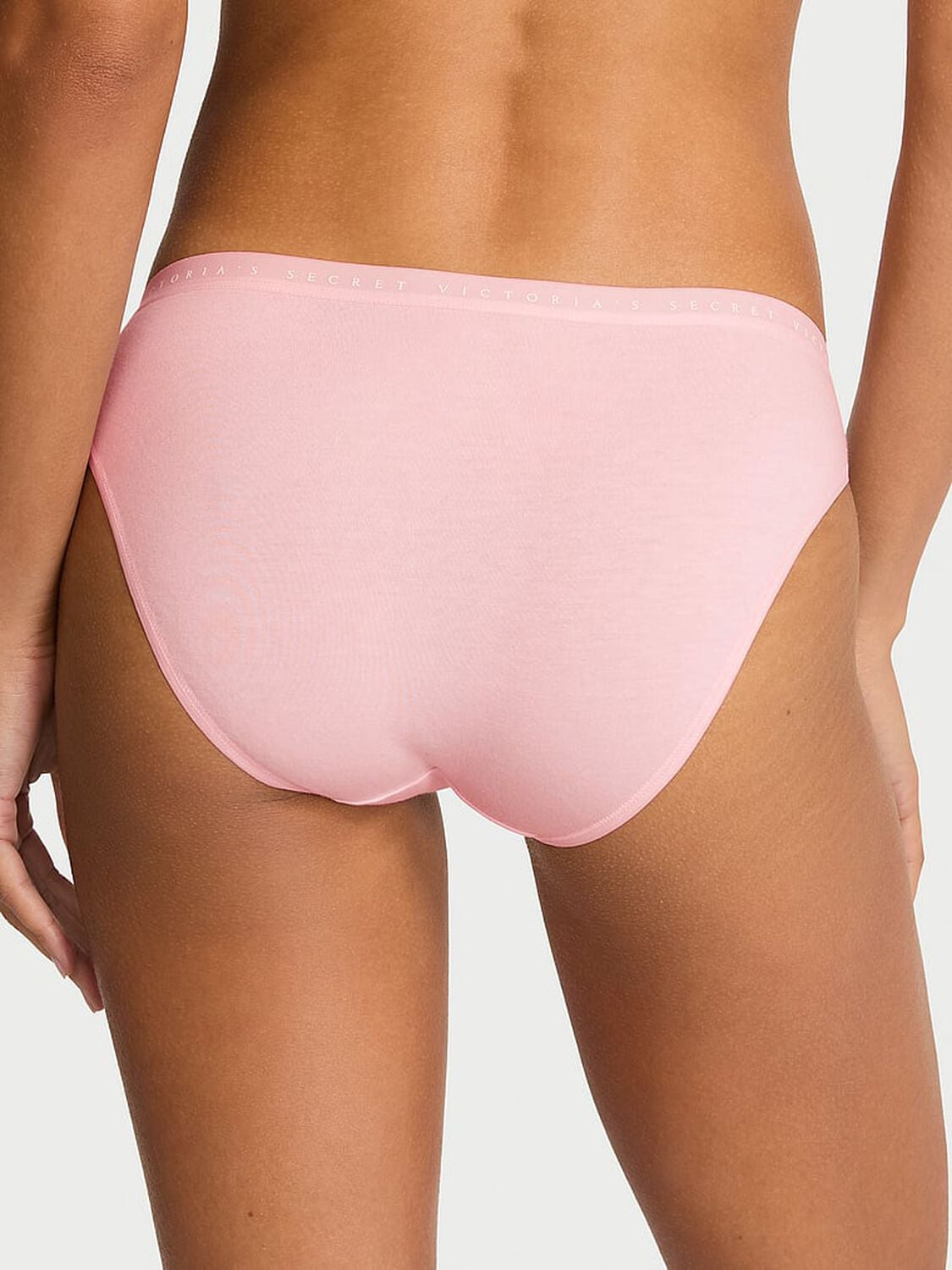 vs Victoria's Secret Stretch Cotton Bikini Panty Angel Pink 2 of 2 