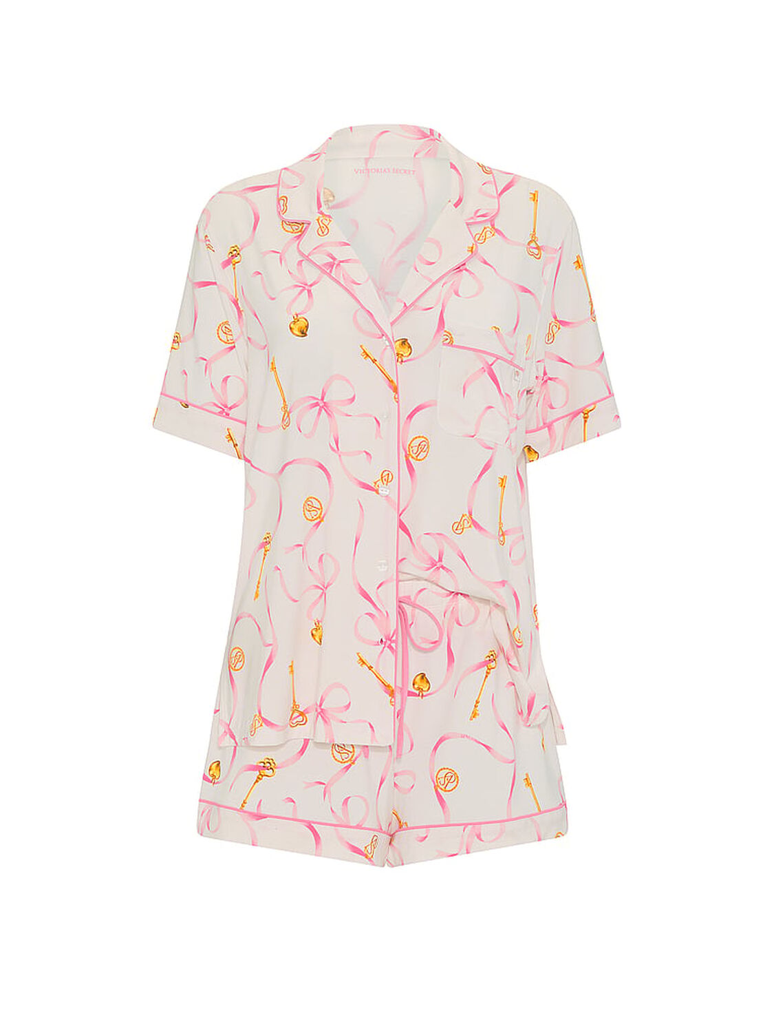 vs Victoria's Secret SoSoft&trade; Modal Short Pajama Set Bows And Keys 3 of 3 