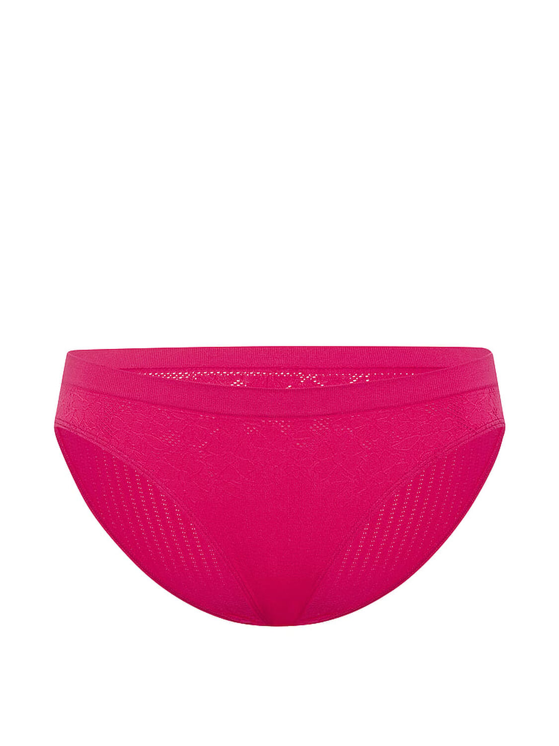 vs Seamless Seamless Floral Rib Bikini Panty Pink 3 of 3 