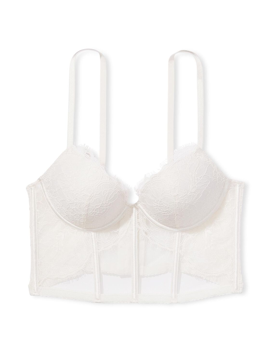 vs Very Sexy Lace Push-Up Corset Top Coconut White 3 of 3 