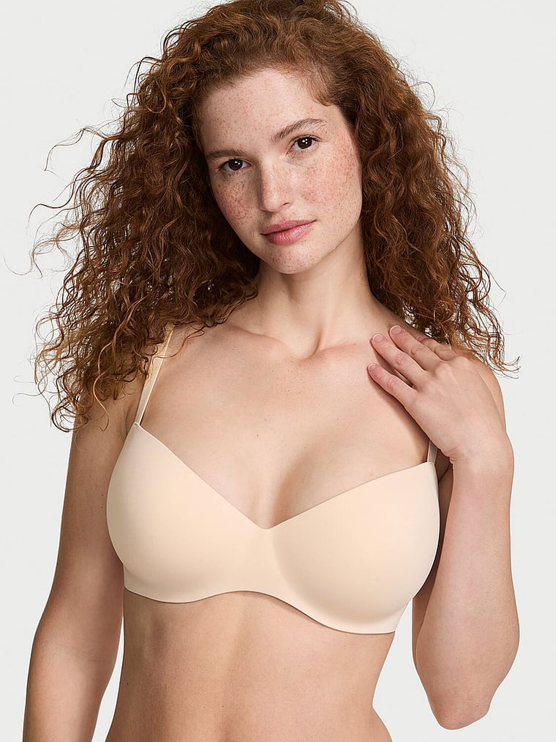 vs Body By Victoria FlexFactor Lightly Lined Balconette Bra Marzipan 1 of 2 
