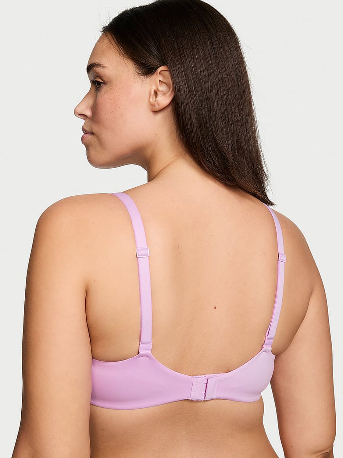 vs Body By Victoria Lightly Lined Lace-Cup Demi Bra Violet Sugar 2 of 4 