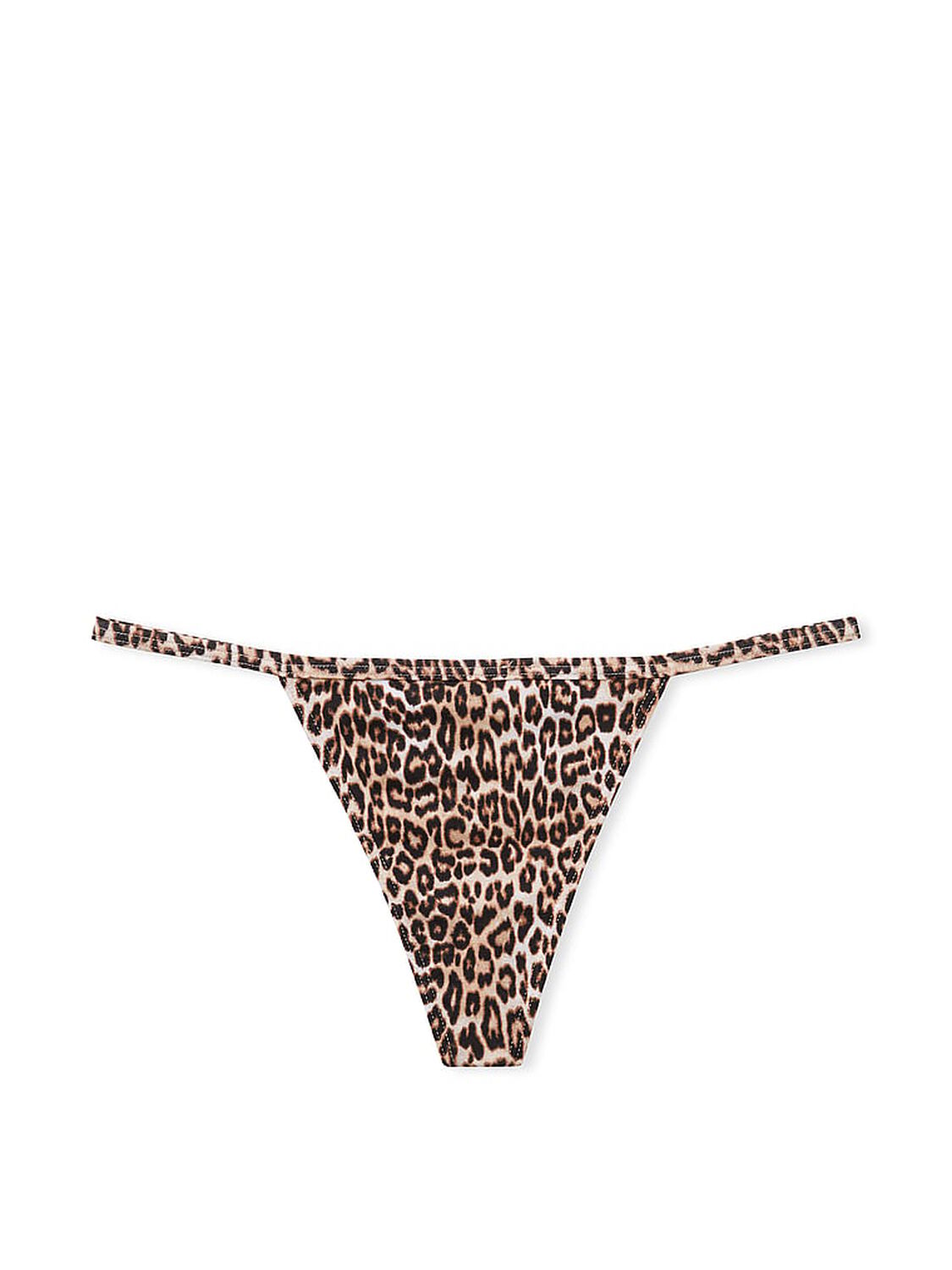 vs Victoria's Secret Stretch Cotton V-String Panty Marzipan Cheetah 3 of 3 