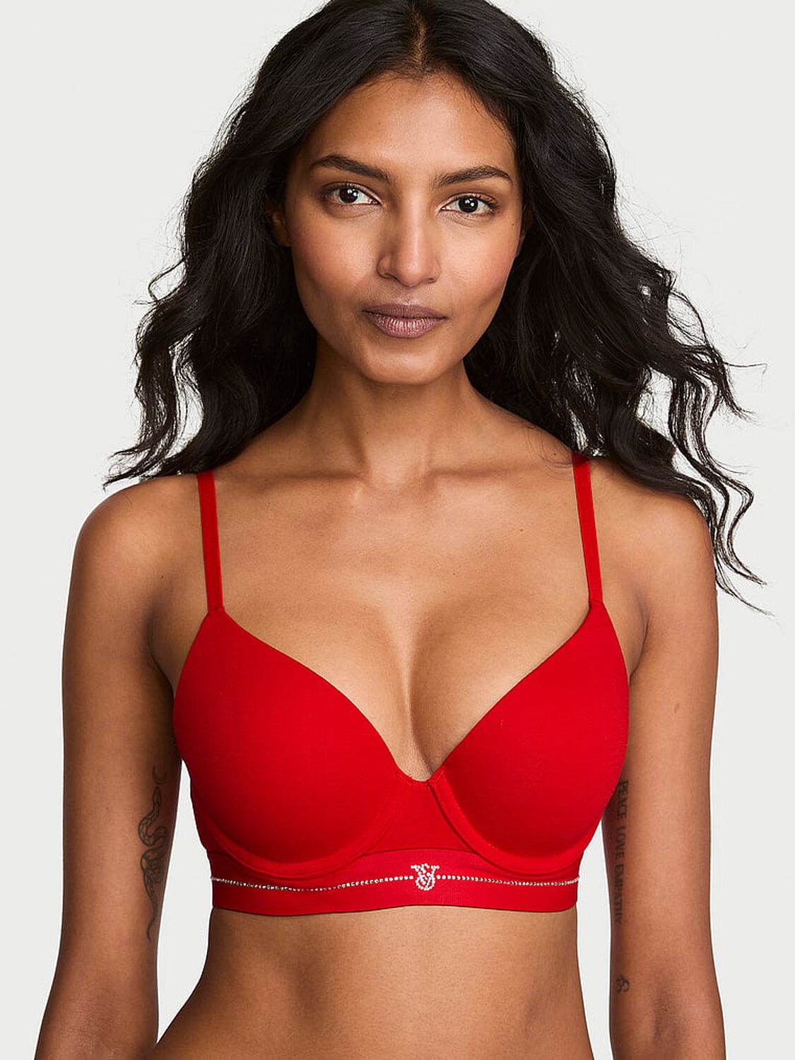 vs The T-Shirt Perfect Shape Signature Shine Cotton Push-Up Bra Lipstick 1 of 3 
