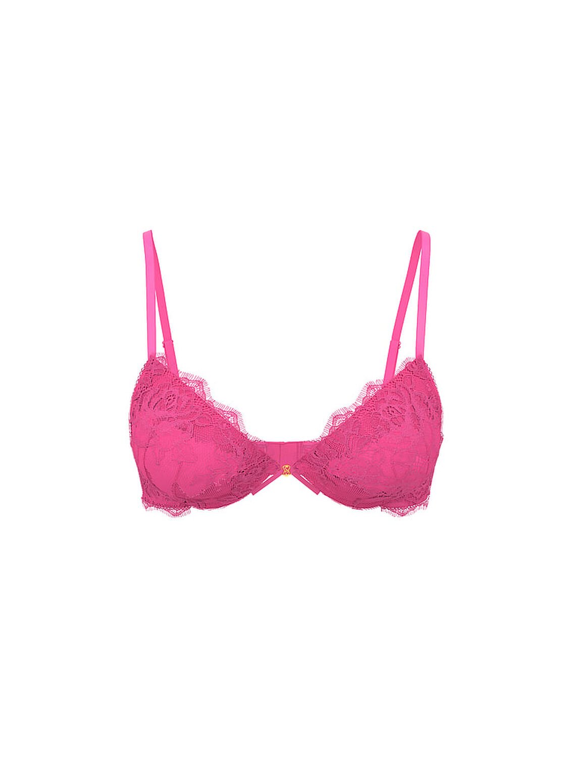 vs Very Sexy Bombshell Add-2-Cups Rose Lace Push-Up Bra Ultra Pink 3 of 4 