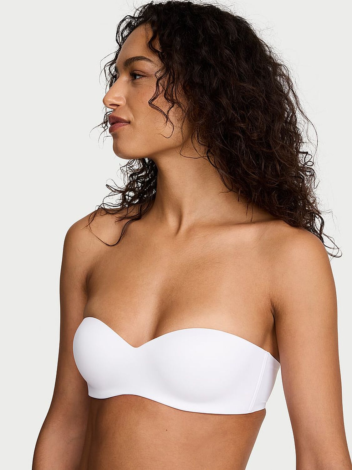vs Victoria's Secret Bare Lightly Lined Sweetheart Strapless Bra Vs White 2 of 3 