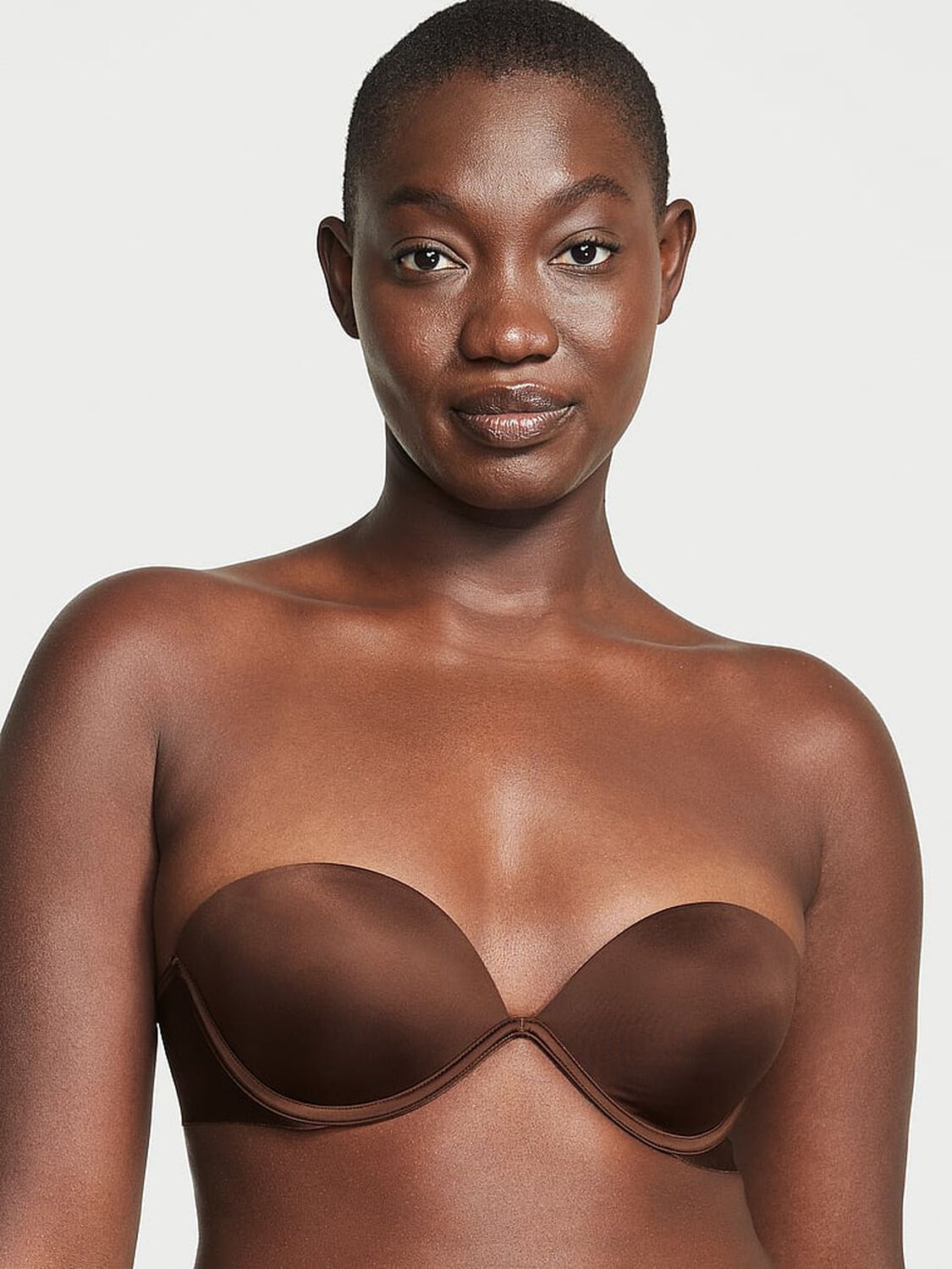 vs Victoria's Secret Bare Every-Way Strapless Bra Ganache 1 of 5 