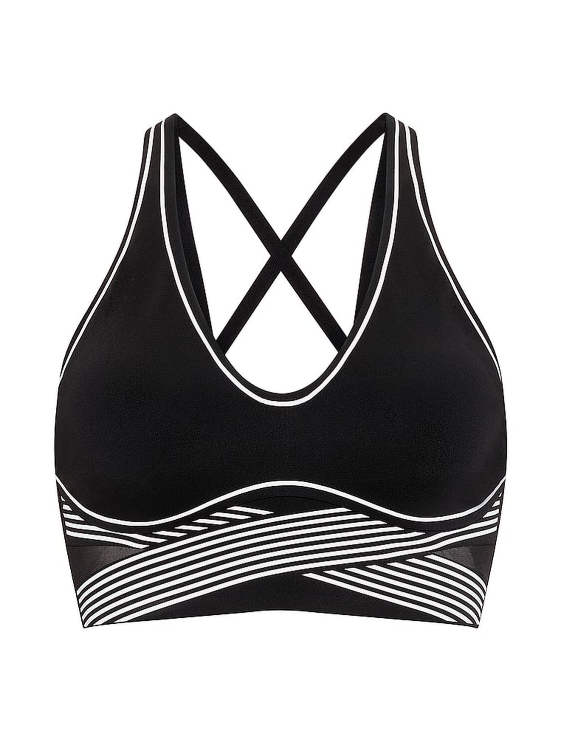 vs Vsx VSX Elevate&trade; Refined Contours Plunge Sports Bra Black 3 of 4 