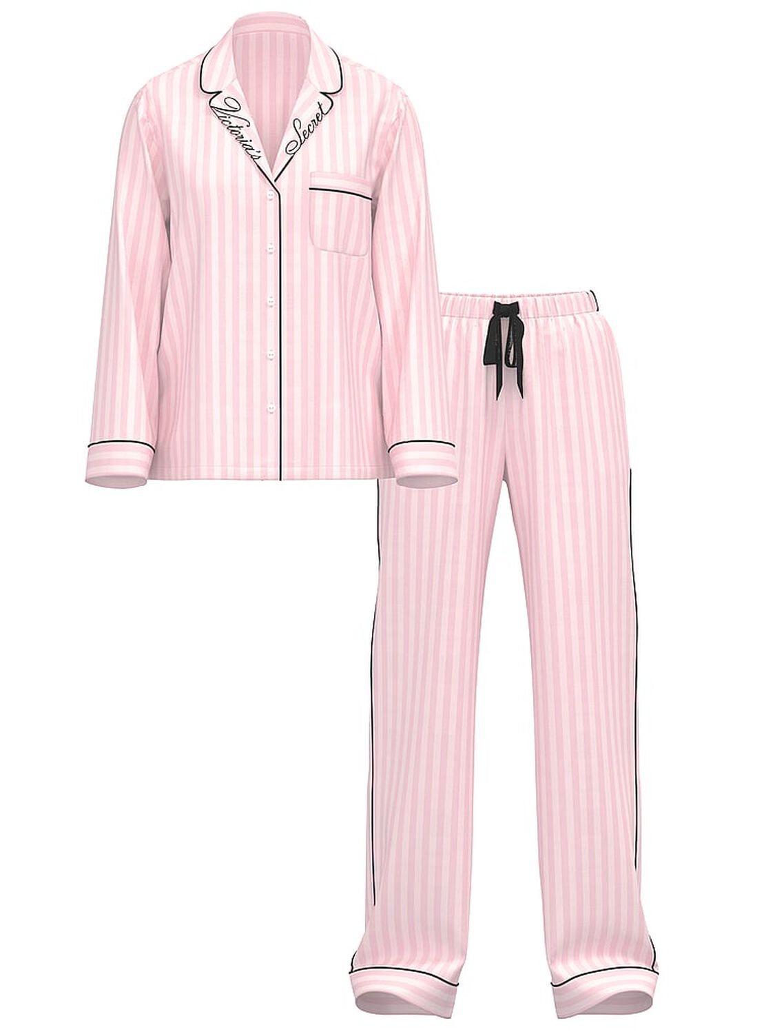 vs Victoria's Secret Flannel Long Pajama Set 3 of 3 
