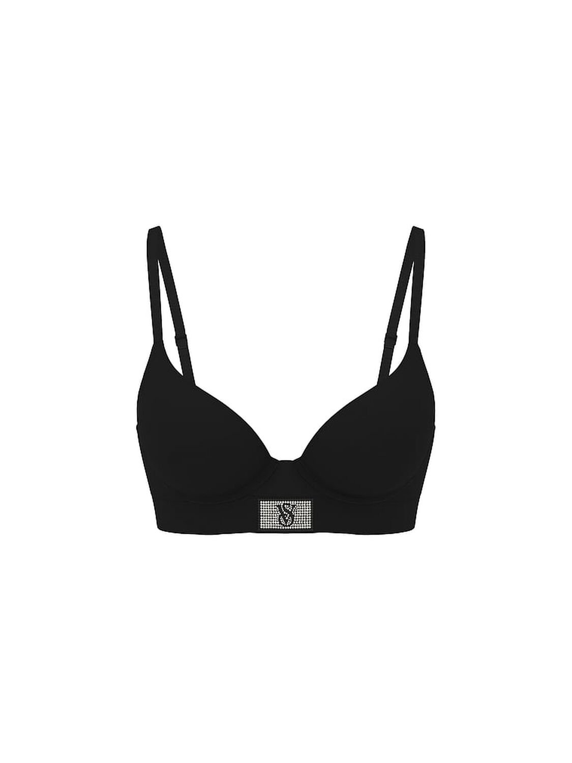 vs The T-Shirt Perfect Shape Shine Patch Push-Up Bra Black 3 of 3 